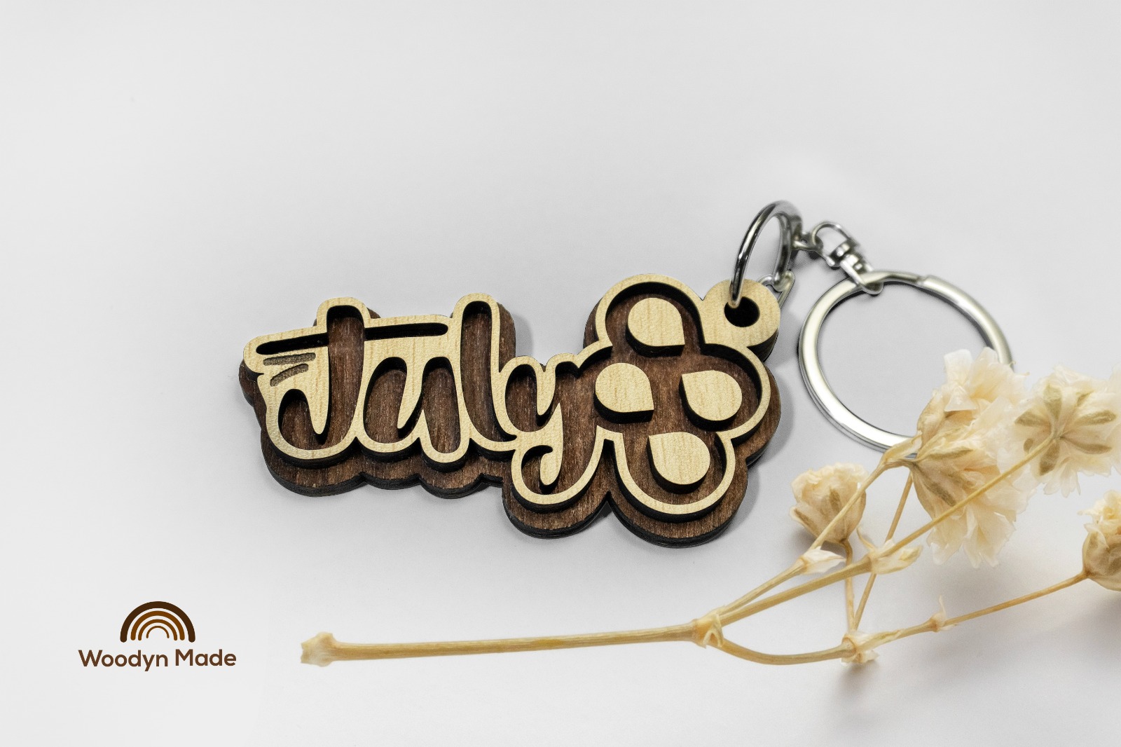 Custom Double-Layer Wooden Key Holder