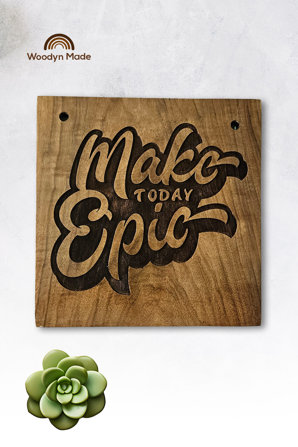 Mini Motivational Wooden Wall Decor – Imagination Edition ( 8 x 8in)