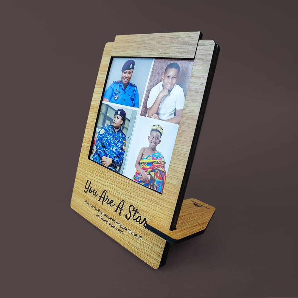 Grateful Personalized Wooden Photo Frame ( 5 x 7in )